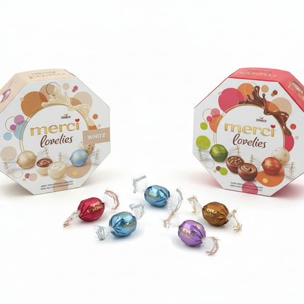 merci lovettes freigestellt mit Bonbons